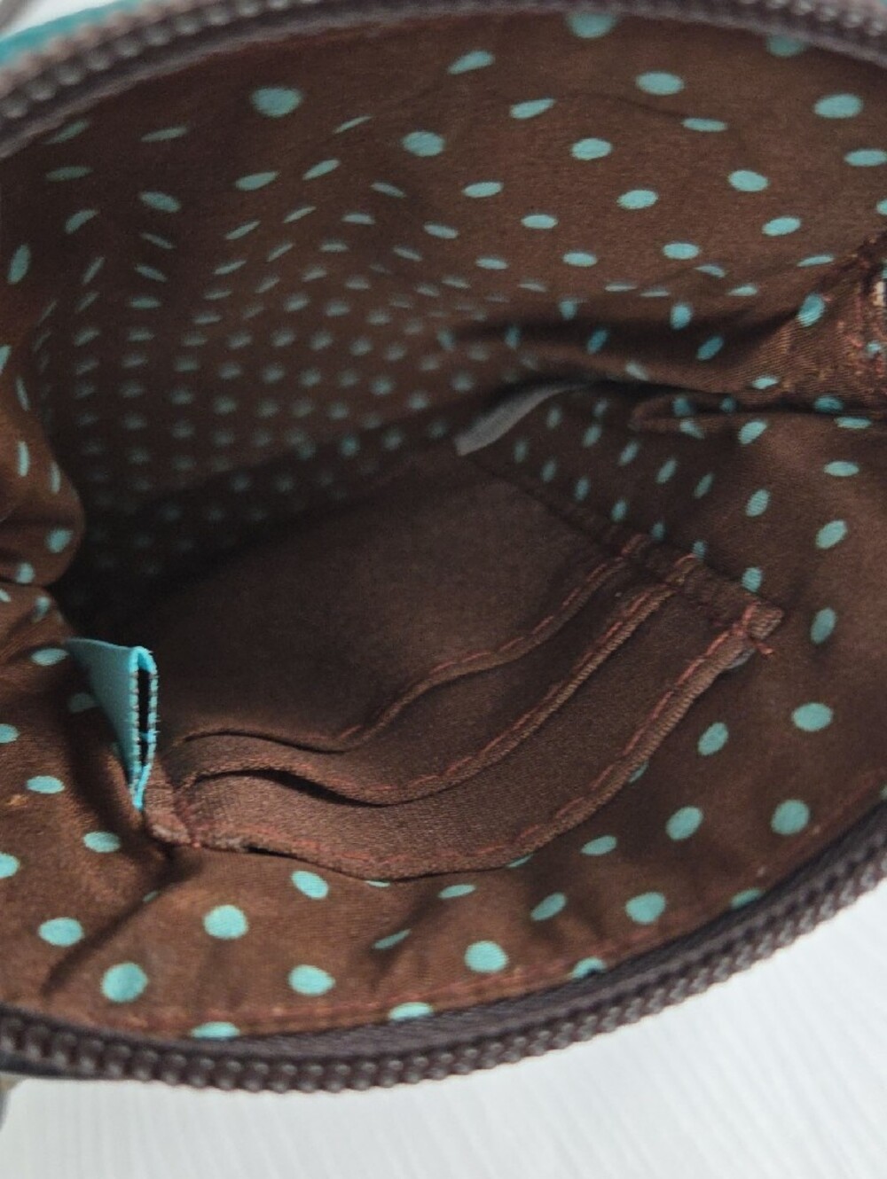 Chala Teal & Black Turtle Appliqué Crossbody Bag - Picture 6 of 6